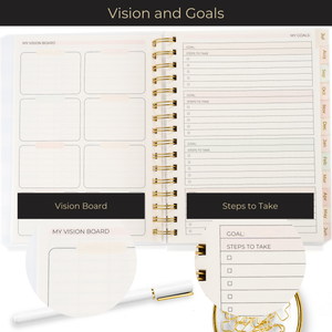 Load image into Gallery viewer, Small Planner 2024-2025 Daily Weekly Monthly Planners 2024-2025 for Women - 18 Month Planner 2024-2025 - Mom, Work, School Calendar Planner 6" x 9" Appointment Book with 212 Stickers and Bookmark