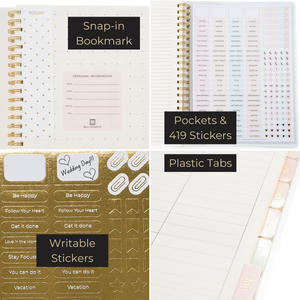 Load image into Gallery viewer, Large Planner 2024-2025 Daily Weekly Monthly Planners 2024-2025 for Women - 18 Month Planner 2024-2025 - Mom, Work, School Calendar Planner 8.5" x 11" Appointment Book with 419 Stickers and Bookmark