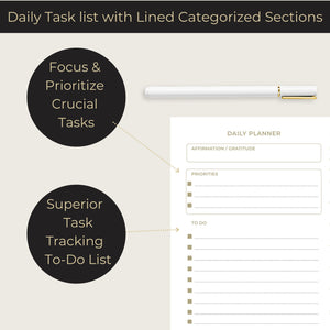 Load image into Gallery viewer, Daily To Do List Notepad for Work - Daily Planner Pad 8.5 x 11 50 Sheet with Gold Edge - Daily Planner Notepad - Daily Schedule Board - Daily Plan - Daily Notepad - Work To Do List Notebook Organizer