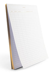 Load image into Gallery viewer, BLU MONACO Activity Log Notepad Log Comprehensive 50-Page Activity Log Notepad Sign in Sheet with Gold Text and Highlights - Your Ultimate Activity Log, and Daily Log for Work