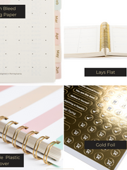 Load image into Gallery viewer, Large Planner 2024-2025 Daily Weekly Monthly Planners 2024-2025 - 8.5" x 11" Appointment Book for Women, Mom, Work, School Calendar Planner - 18 Month Planner 2024-2025 with 419 Stickers and Bookmark