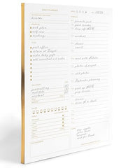 Load image into Gallery viewer, Daily To Do List Notepad for Work - Daily Planner Pad 8.5 x 11 50 Sheet with Gold Edge - Daily Planner Notepad - Daily Schedule Board - Daily Plan - Daily Notepad - Work To Do List Notebook Organizer