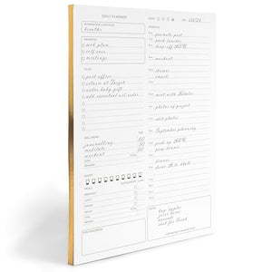Load image into Gallery viewer, Daily Planner To-Do List Notepad - 50 Page Daily Planner Pad Checklist, To-Do List Notebook, and Work Planner - Daily Schedule Planner - 8.5 x 11 Inch Daily Planner Notepad - Task Planner Blu Monaco