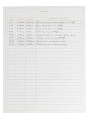 Load image into Gallery viewer, BLU MONACO Activity Log Notepad Log Comprehensive 50-Page Activity Log Notepad Sign in Sheet with Gold Text and Highlights - Your Ultimate Activity Log, and Daily Log for Work
