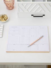 Load image into Gallery viewer, Black Weekly Planning Pad - Undated Calendar Notepad with 52 Tear-Off Sheets - Versatile Organizer for To-Do Lists, Scheduling, and Desk Planning