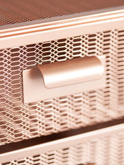 Load image into Gallery viewer, Rose Gold Monitor Stand with Drawers