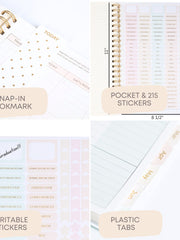 Load image into Gallery viewer, Blu Monaco Teacher Planner 2025-2026 Academic Year - Colorful Tree Design, 8.5" x 11" Weekly & Monthly Lesson Planner, Spiral Bound, 215 Stickers, Bookmark, July 2025-2026