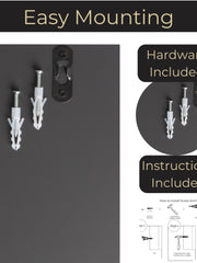 Load image into Gallery viewer, Mail Organizer Wall Mounted - Grey Wood Wall Mount Mail Holder Modern Key Holder