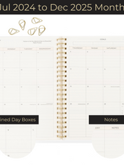 Load image into Gallery viewer, Large Planner 2024-2025 Daily Weekly Monthly Planners 2024-2025 - 8.5" x 11" Appointment Book for Women, Mom, Work, School Calendar Planner - 18 Month Planner 2024-2025 with 419 Stickers and Bookmark