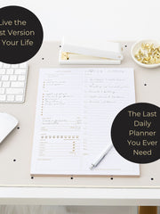 Load image into Gallery viewer, Daily To Do List Notepad for Work - Daily Planner Pad 8.5 x 11 50 Sheet with Gold Edge - Daily Planner Notepad - Daily Schedule Board - Daily Plan - Daily Notepad - Work To Do List Notebook Organizer