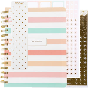 Load image into Gallery viewer, Small Planner 2024-2025 Daily Weekly Monthly Planners 2024-2025 - 6" x 9" Appointment Book for Women, Mom, Work, School Calendar Planner - 18 Month Planner 2024-2025 with 212 Stickers and Bookmark