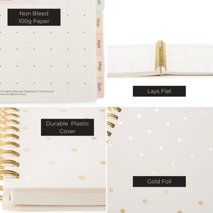 Load image into Gallery viewer, Small Planner 2024-2025 Daily Weekly Monthly Planners 2024-2025 for Women - 18 Month Planner 2024-2025 - Mom, Work, School Calendar Planner 6" x 9" Appointment Book with 212 Stickers and Bookmark