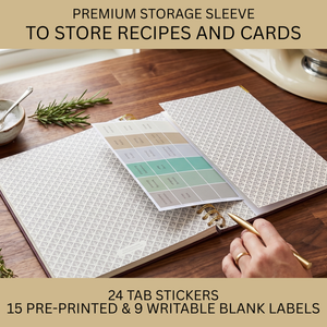 Load image into Gallery viewer, Large Brown Spiral Recipe Book – 160 Recipes, Lay‑Flat Design, Thick Paper, Color Tabs