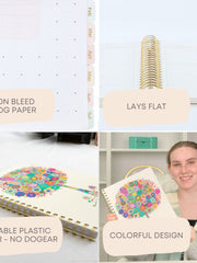 Load image into Gallery viewer, Blu Monaco Teacher Planner 2025-2026 Academic Year - Colorful Tree Design, 8.5" x 11" Weekly & Monthly Lesson Planner, Spiral Bound, 215 Stickers, Bookmark, July 2025-2026