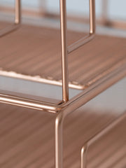 Load image into Gallery viewer, Fontvieille Desk Organizer with File Sorters and Drawer - Rose Gold