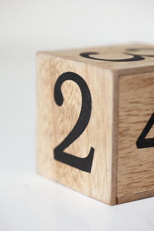 Load image into Gallery viewer, Wooden Mail Organizer Desktop with Block Calendar – Mail Sorter Countertop Organizer – Desk Decorations for Women Office - Blu Monaco