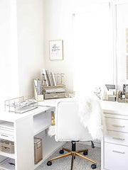 Load image into Gallery viewer, Fontvieille Desk Organizer with File Sorters and Drawer - Gold