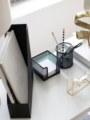 Load image into Gallery viewer, Fontvieille 5 Piece Black Desk Organizer Set With Desktop Hanging File Organizer