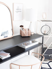 Load image into Gallery viewer, Rose Gold Rotating Pen Cup - Pencil Cup