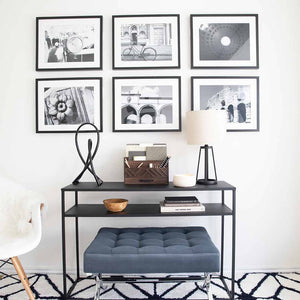 Load image into Gallery viewer, Brown Wooden Mail Organizer with Drawer