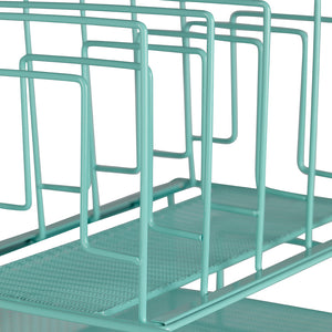 Load image into Gallery viewer, Fontvieille Desk Organizer with File Sorters and Drawer - Aqua