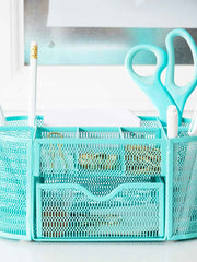 Load image into Gallery viewer, Fontvieille Aqua Desk Organizer with Drawer