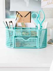 Load image into Gallery viewer, Fontvieille Aqua Desk Organizer with Drawer
