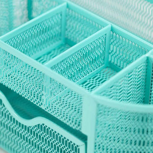 Load image into Gallery viewer, Fontvieille Aqua Desk Organizer with Drawer