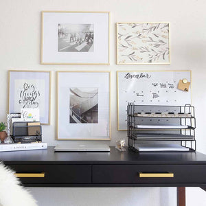 Load image into Gallery viewer, Stackable Paper Trays with Accessory Tray - 4 Tier - Black Metal Mesh - Letter Size