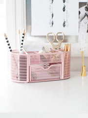 Load image into Gallery viewer, Fontvieille Pink Desk Organizer with Drawer