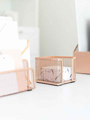 Load image into Gallery viewer, Fontvieille 5 Piece Rose Gold Desk Organizer Set with Desktop Hanging File Organizer