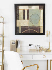 Load image into Gallery viewer, Fontvieille 5 Piece Gold Desk Organizer Set with Desktop Hanging File Organizer