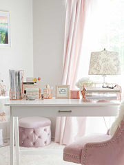 Load image into Gallery viewer, Monte Rose Gold Stackable Paper Tray - Set of 2 - Metal Wire -Letter Size