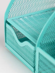Load image into Gallery viewer, Fontvieille Unique Metal Aqua Desk Organizer with Drawer