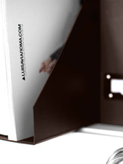 Load image into Gallery viewer, Foldable Magazine File Holder with Leather Label Holder - Set of 6 - Brown