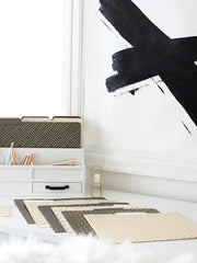 Load image into Gallery viewer, Decorative File Folders - 1/3 Cut Tabs - Letter Size - Set of 12 - 2 Each of 6 Cute Patterns with Gold Foil (Dark Gray and Cream)