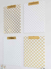 Load image into Gallery viewer, Set of 4 Decorative Clipboards with Light Cream Patterns