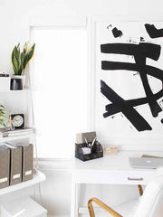 Load image into Gallery viewer, Fontvieille Unique Metal Black Desk Organizer with Drawer