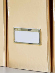 Load image into Gallery viewer, Foldable Magazine File Holder with Gold Label Holder - Set of 4 - Gold