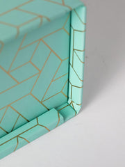 Load image into Gallery viewer, Foldable Magazine File Holder with Gold Label Holder - Set of 4 - Pink and Aqua