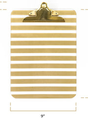 Load image into Gallery viewer, Decorative Clipboard - Set of 4 Gold Clipboards