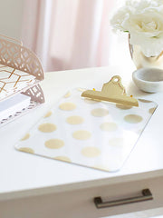 Load image into Gallery viewer, Decorative Clipboard - Set of 4 Gold Clipboards