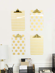 Load image into Gallery viewer, Decorative Clipboard - Set of 4 Gold Clipboards