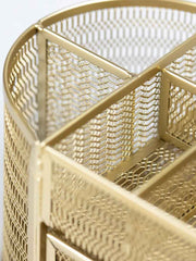 Load image into Gallery viewer, Fontvieille Gold Desk Organizer with Drawer