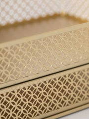 Load image into Gallery viewer, Riviera Stackable Gold Paper Tray - Set of 2 - Letter Size