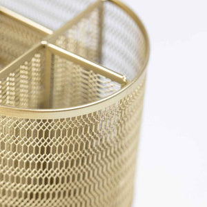 Load image into Gallery viewer, Fontvieille Gold Desk Organizer with Drawer