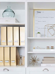 Load image into Gallery viewer, Foldable Magazine File Holder with Gold Label Holder - Set of 4 - Gold