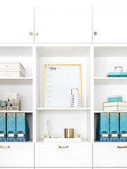 Load image into Gallery viewer, Foldable Magazine File Holder with Gold Label Holder - Set of 4 - Peacock