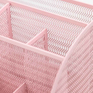 Load image into Gallery viewer, Fontvieille Unique Metal Desk Organizer with Drawer - Pink