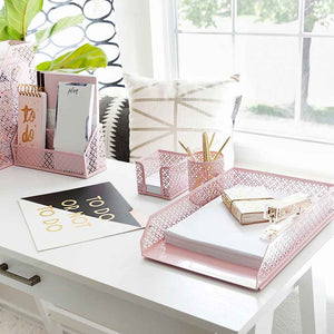 Load image into Gallery viewer, Riviera 6 Piece Pink Desk Organizer Set